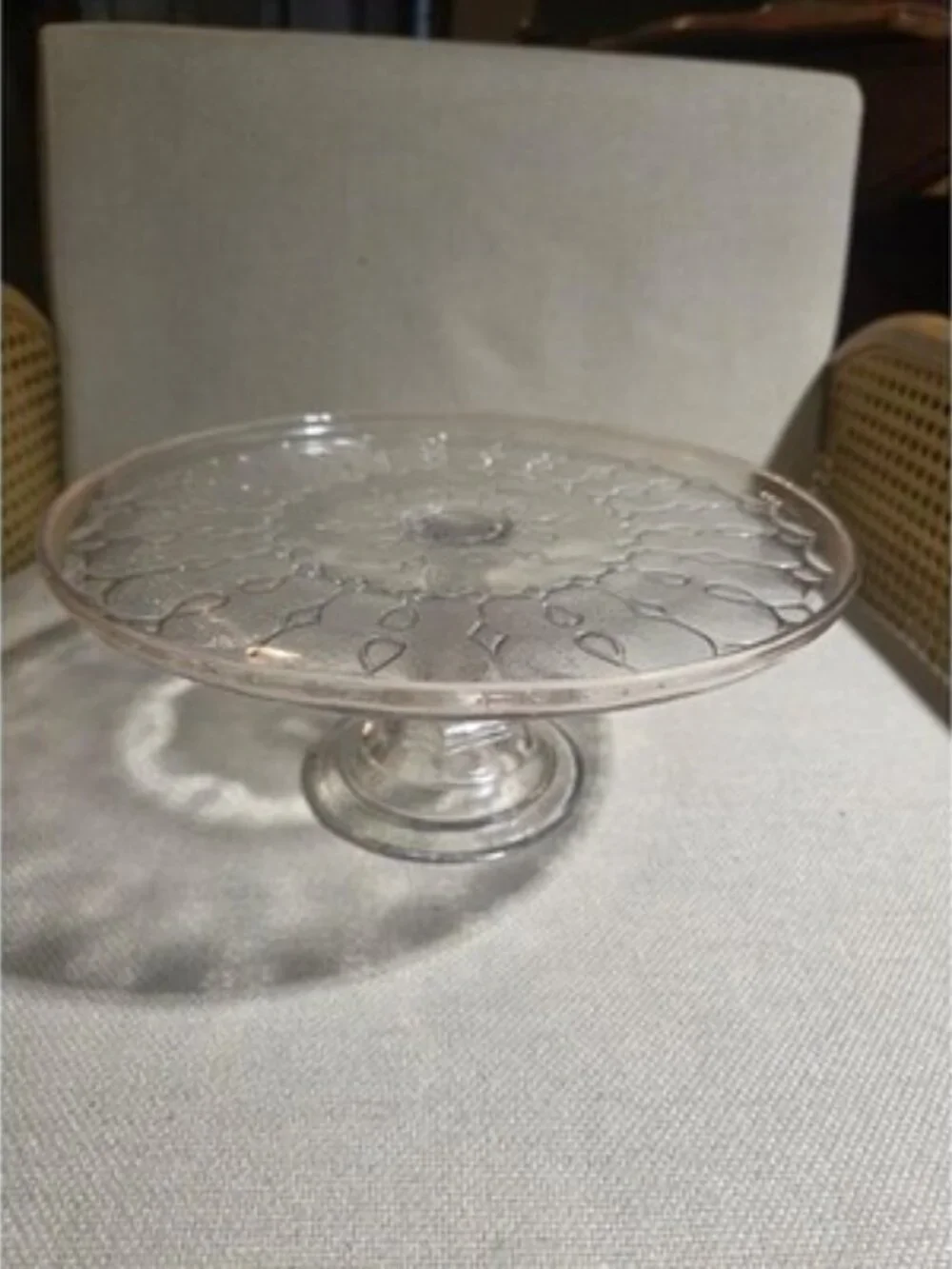 Vintage Princess House Fantasia Pedestal Cake Stand Plate 10